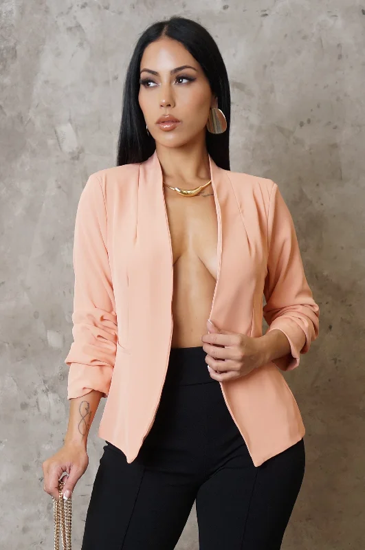 Boss Up Blazer - Pink Monochromatic All - in - one
