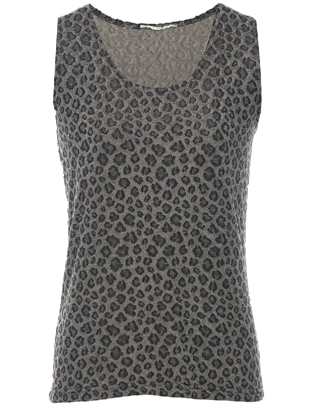 Leopard Printed Top - M Compression