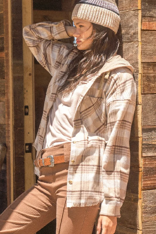 Polly Plaid Shacket Country