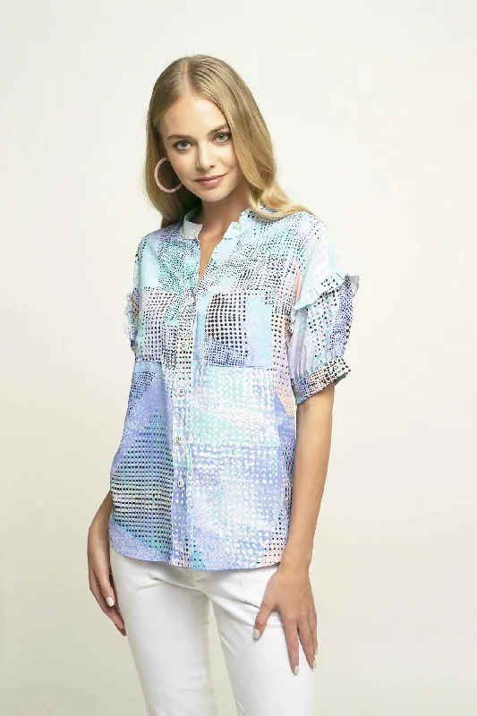 Louisa Blouse in Poppyseed Cake Laid - back Women's Style