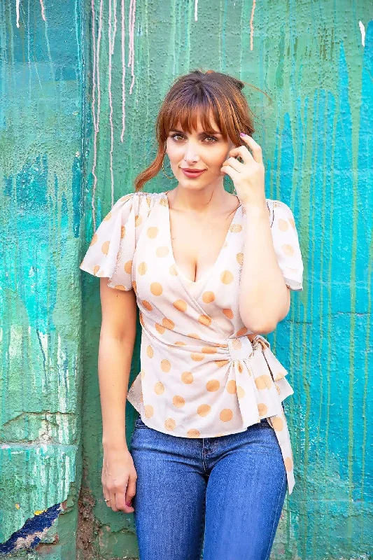 Sweetwater Top - Orange Dot British Gentlewoman Style