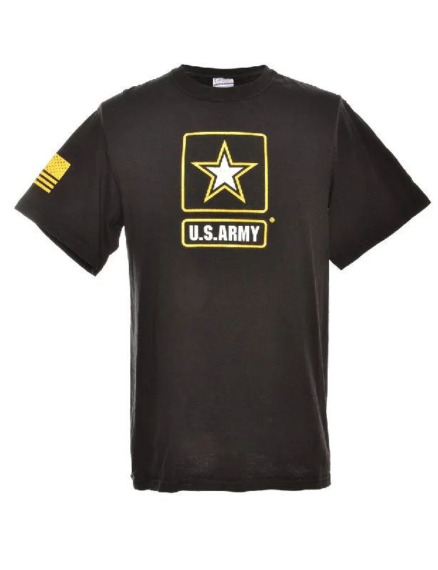 US Army Printed T-shirt - L Dapper Women's 1920S