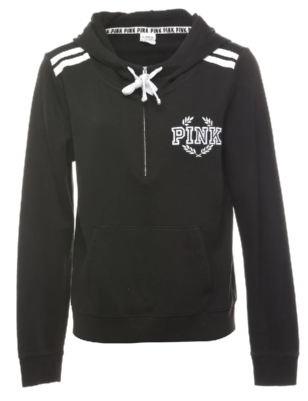 Pink Printed Hoodie - L Sustainable Organic