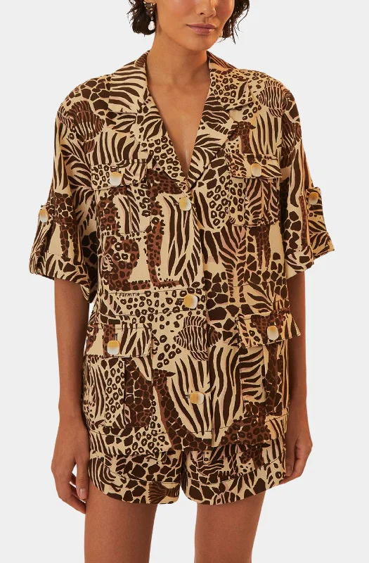 Safari Sand Shirt Polished Women's Silk