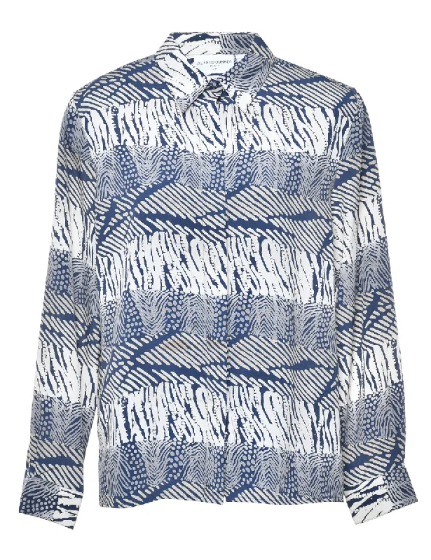 Petites Animal Print Shirt - L Earthy Women's 