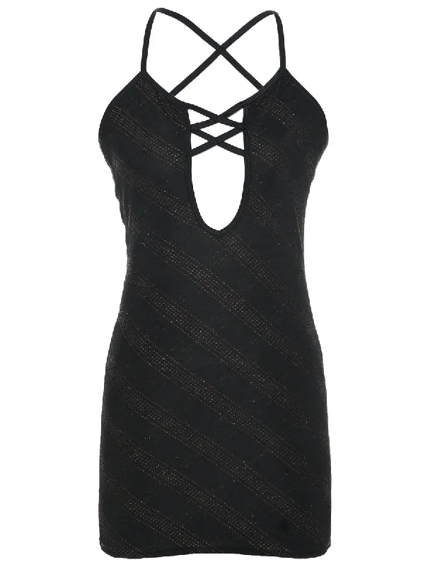 Black Bodycon Top - XS Bohemian Women's Free
