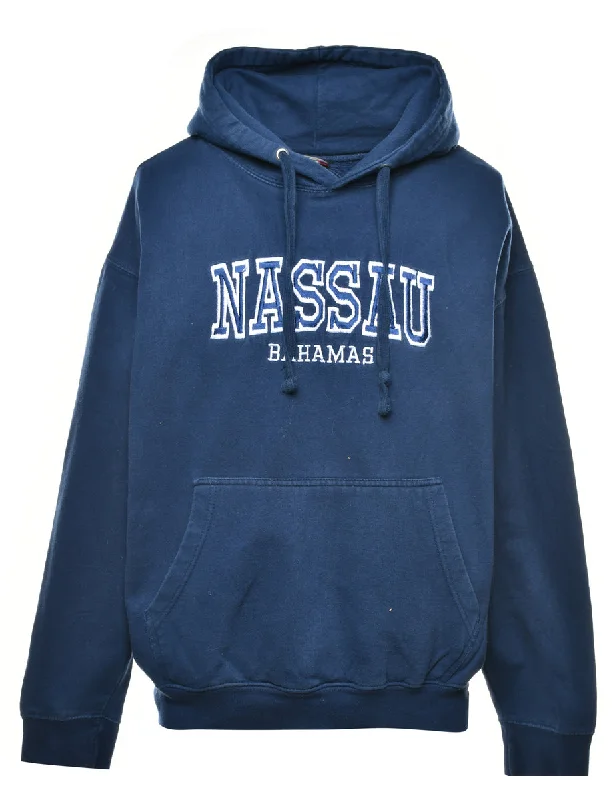 Embroidered Printed Hoodie - L Refined Women's 
