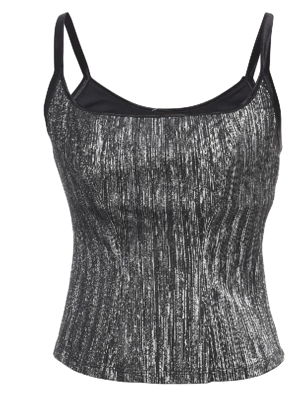 Silver Evening Top - S Cool Women's Skate