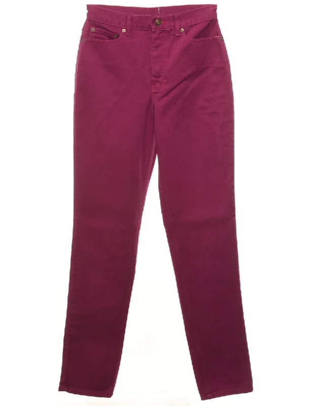 Purple Tapered Jeans - W28 L33 Athletic Women's 
