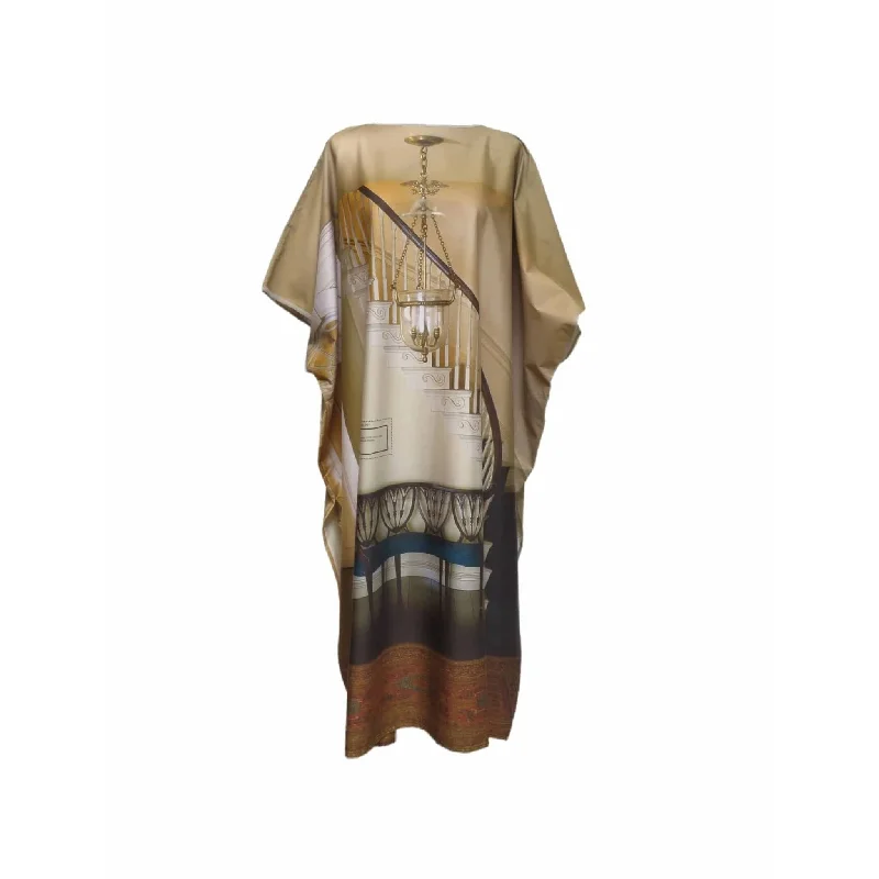 Barbara Bologna Tube House Print Dress Polished Women's Silk