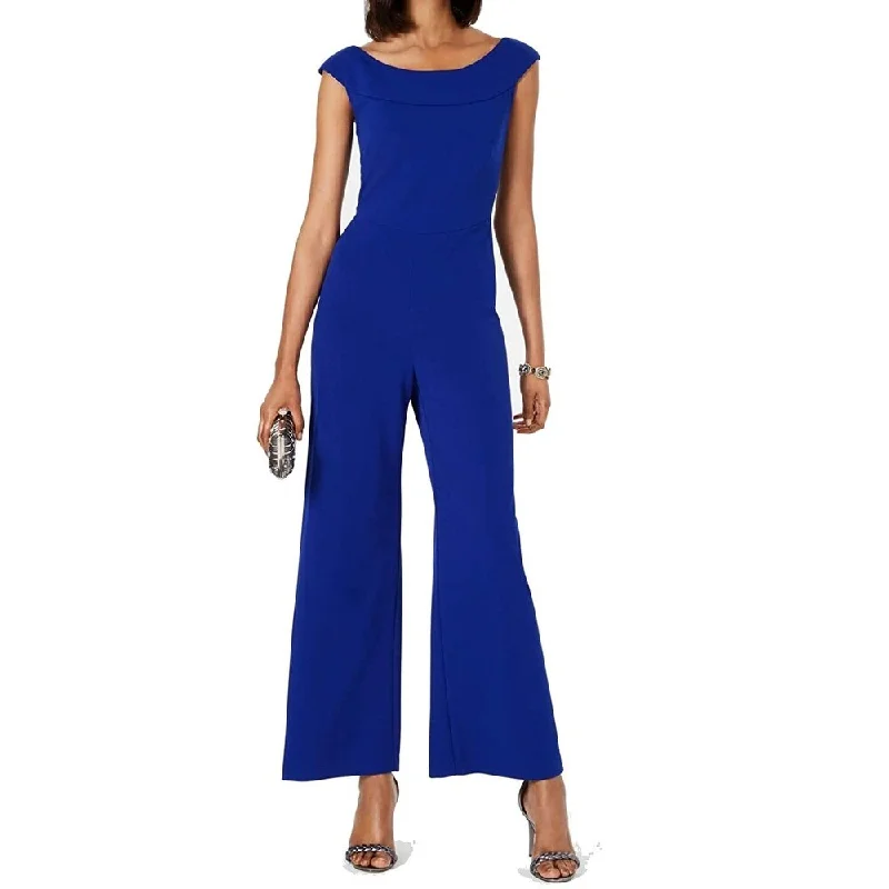 Connected Women's Wide-Leg Jumpsuit Med Blue Size 14 Australian Beach