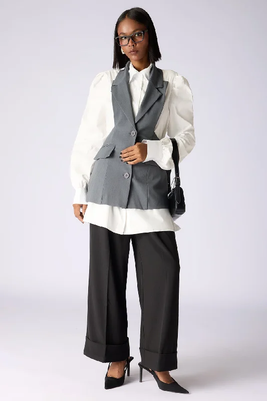 The Boss Lady Blazer Vest Formal Dress Women