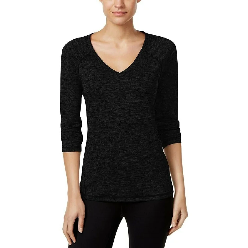 Ideology Women's Rapidry Long-Sleeve Performance Top Black Size Medium - M Australian Beach