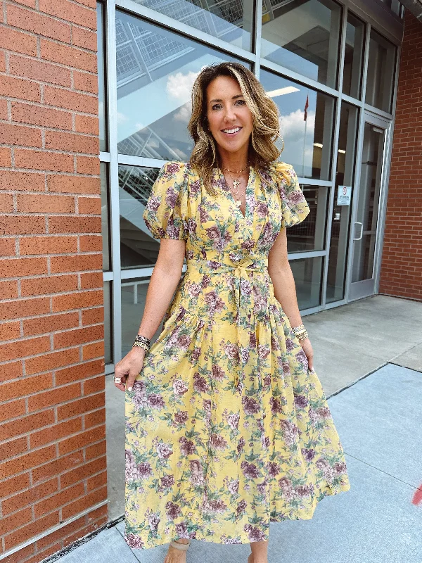 Marigold Midi Dress Compression