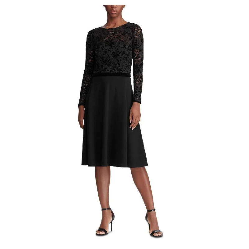 Ralph Lauren Women's Black Belted Cocktail Dress Black Size 4 Earthy Women's 