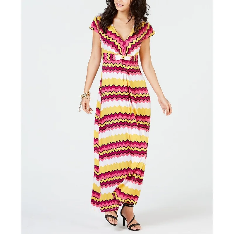 Thalia Sodi Women's Printed Maxi Dress Multicolor Size Large - Multi Laid - back Women's Vibe Thalia Sodi Women's Printed Maxi Dress Multicolor Size Large - Multi Laid - back Women's Vibe