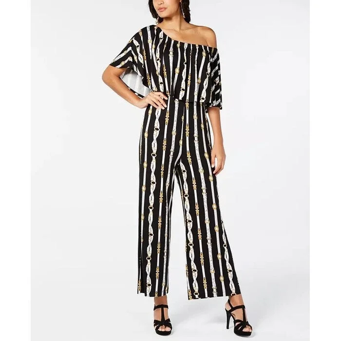 Thalia Sodi Women's Printed Triple Threat Jumpsuit Black Size XX-Large Dynamic Women's High - energy Thalia Sodi Women's Printed Triple Threat Jumpsuit Black Size XX-Large Dynamic Women's High - energy