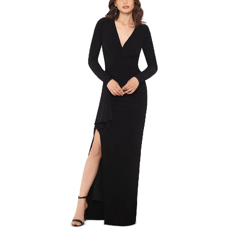 Xscape Women's V-Neck Gown Black Size 4 Country