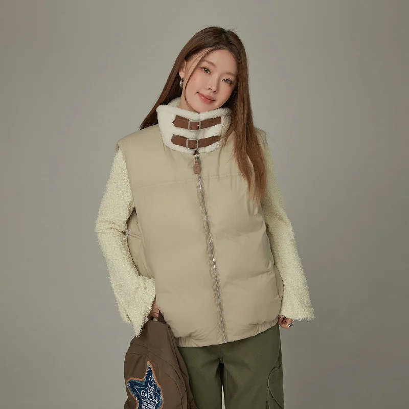 High Neck Collar Padded Vest Adventure