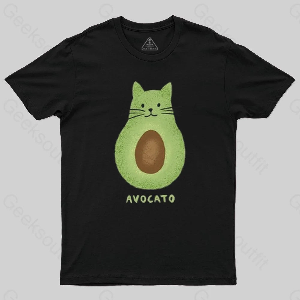 Avocato Cat Avocado Pun T-Shirt Edgy Women's Punk