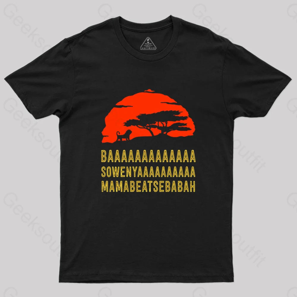 Baaa Sownyaaa Mamabeatsebabah T-Shirt Edgy Women's Punk
