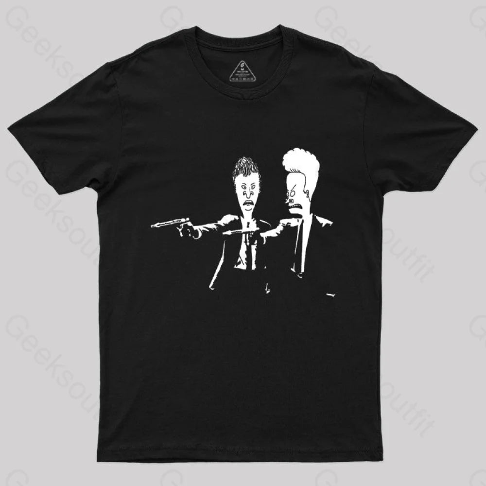 Beavis And Butthead Pulp Fiction Nerd T-Shirt Athletic Women's 