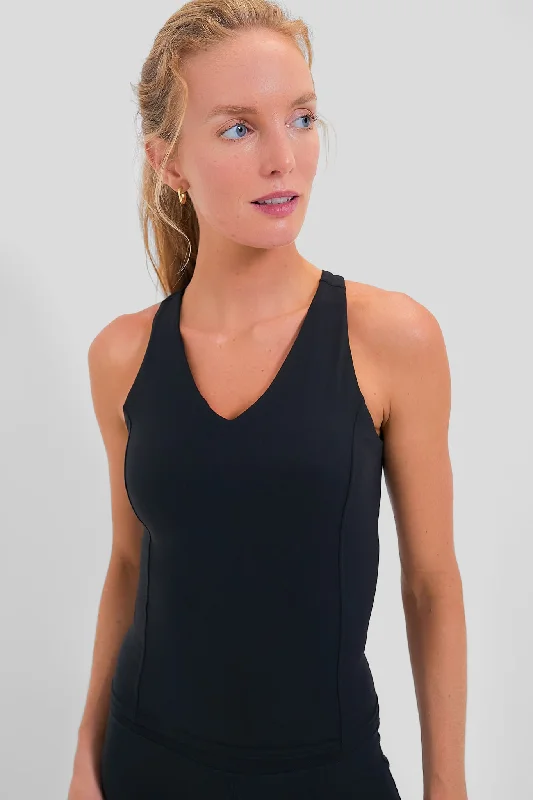 Black Compression Lena Tank Sustainable Organic