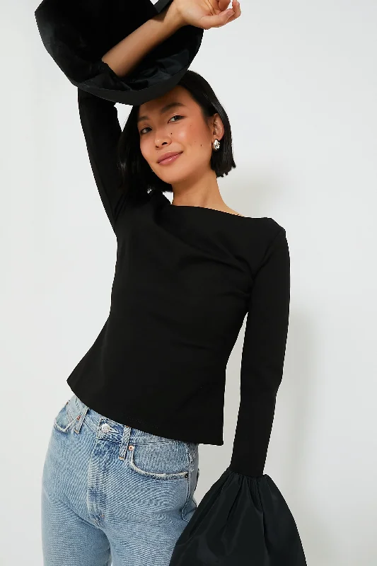 Black Paige Top Relaxed Women's Beachy