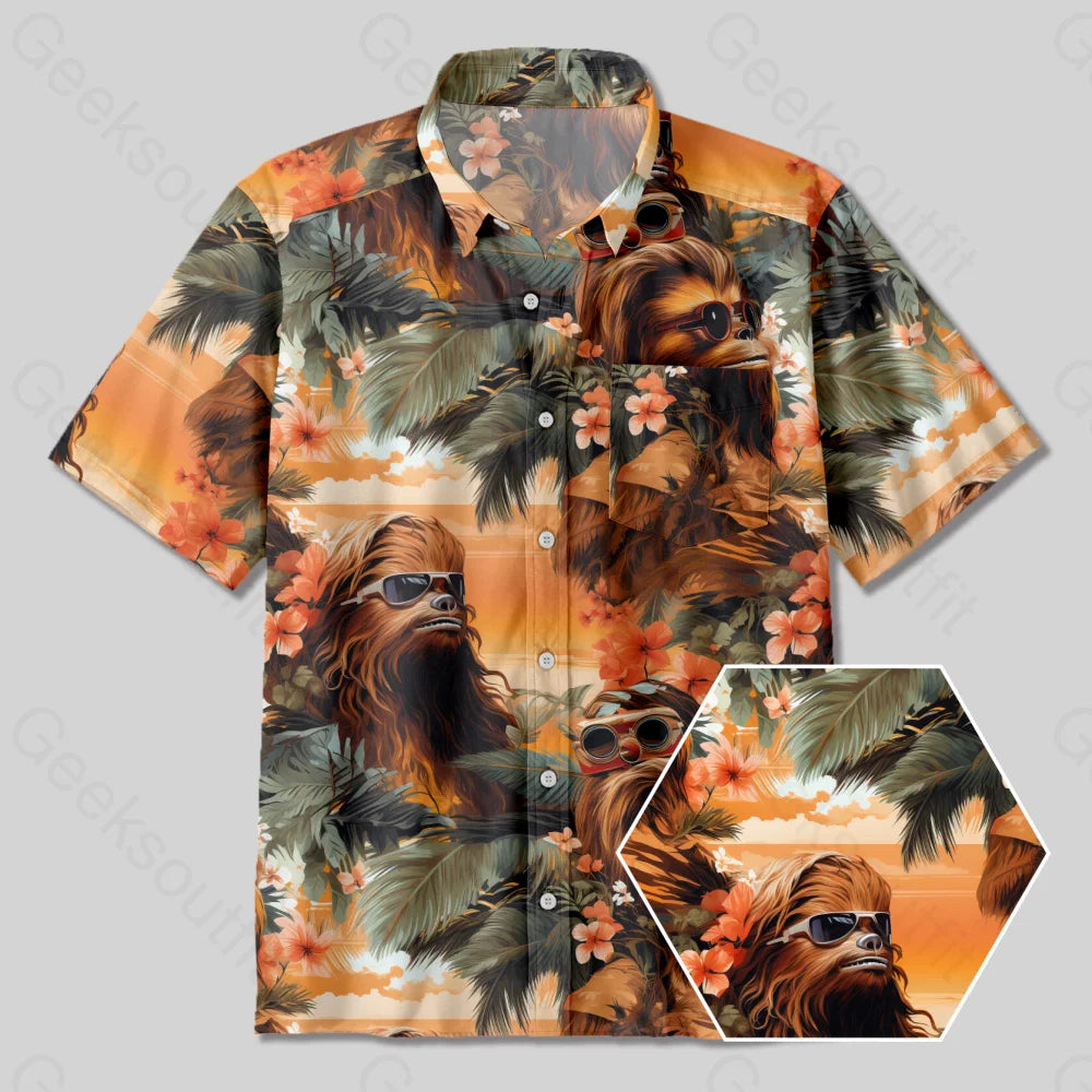 Chewbacca Button Up Pocket Shirt British Gentlewoman Style