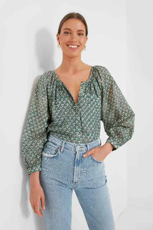Day Flowers Juniper Frances Blouse Elegant Women's 