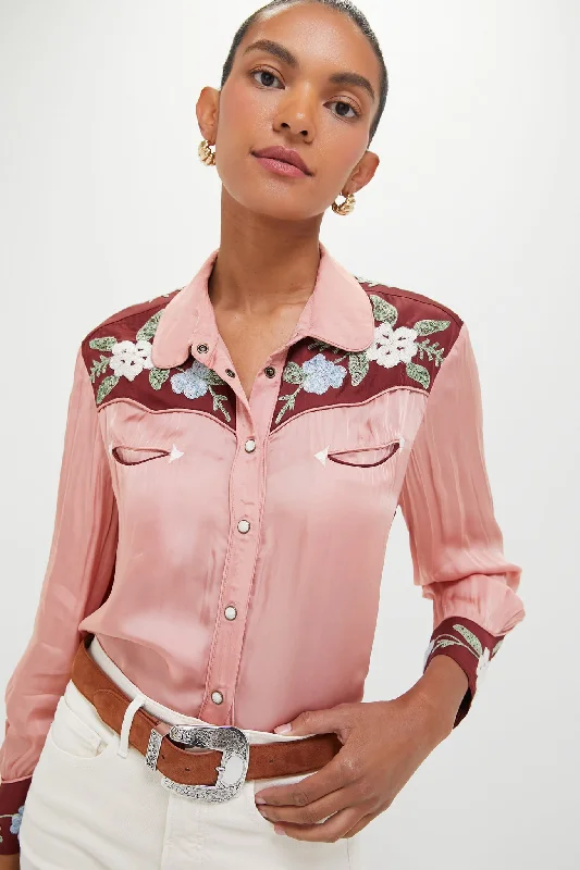 Dried Rose The Western Heritage Shirt Bold Women's Animal Print