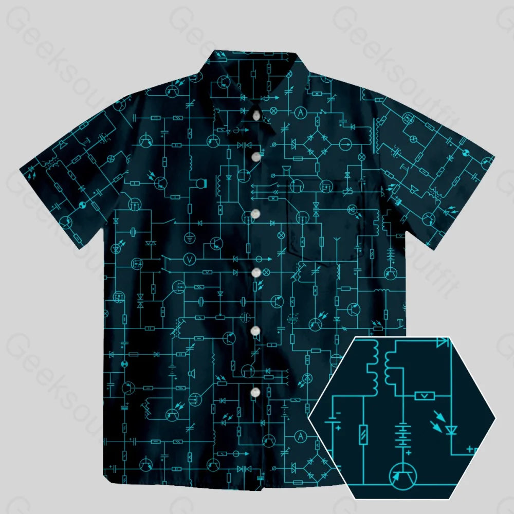 Electronic Components Arrow Dark Blue Button Up Pocket Shirt Rugged Women's Outdoor 