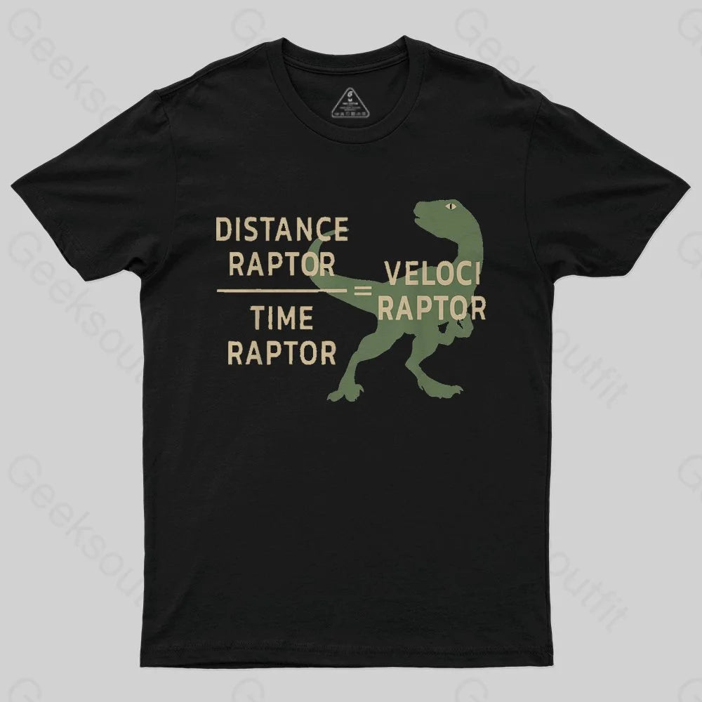 Equations Of Motion Science Velociraptor T-Shirt Scandinavian