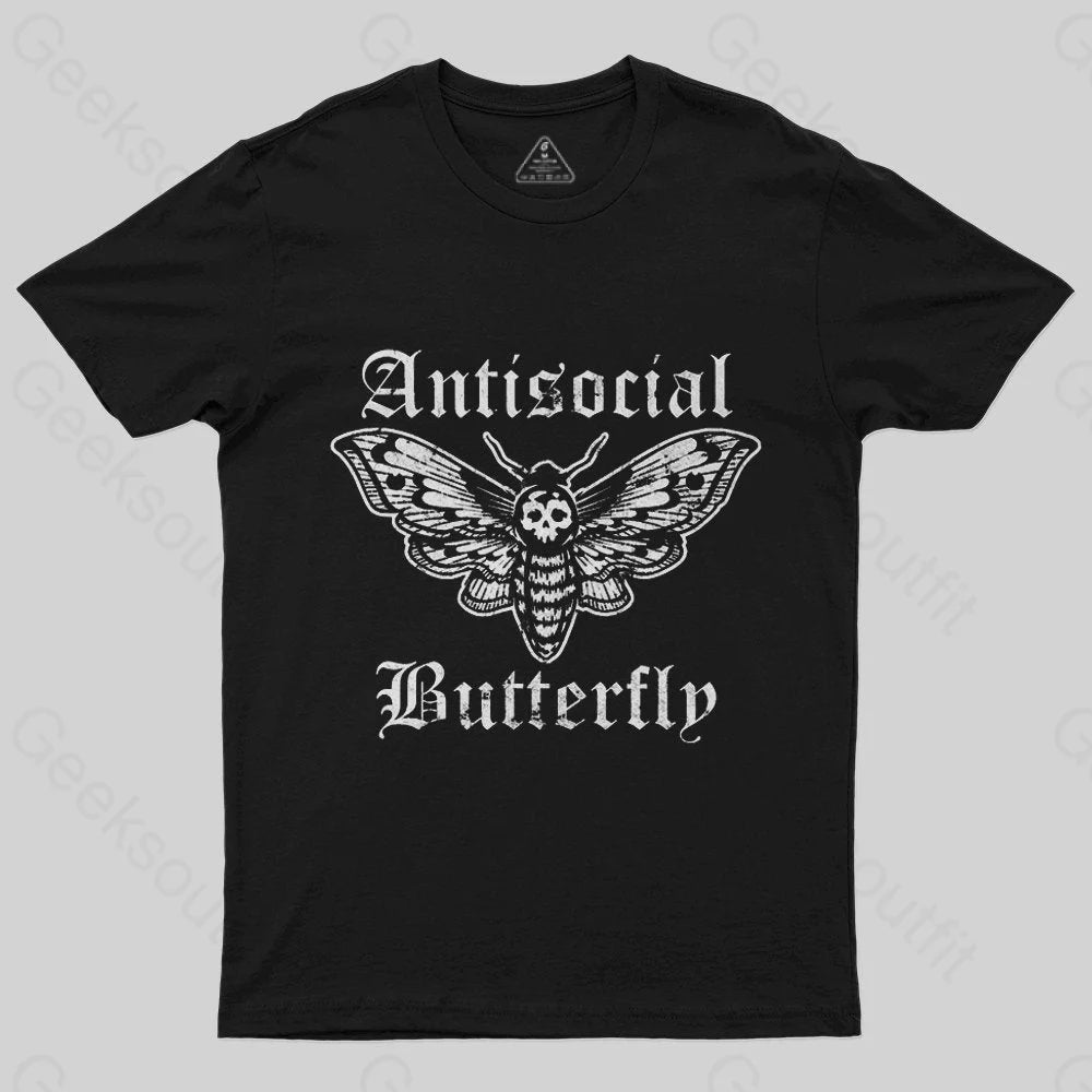 Funny Antisocial Butterfly T-Shirt Australian Beach