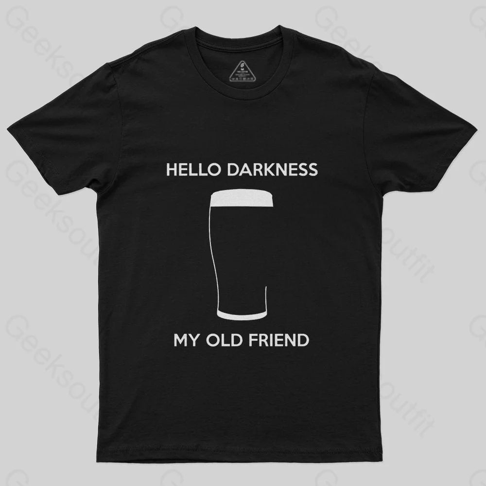 Hello Darkness My Old Friend Nerdy Graphic T-Shirt Preppy Women's College