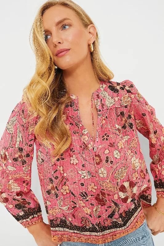 Hollyhock Andi Blouse Laid - back Women's Vibe