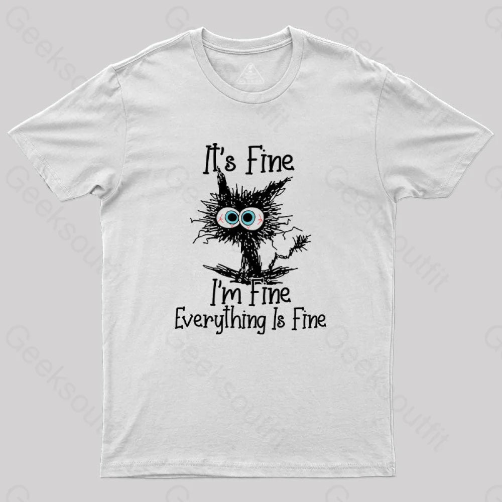 I'm Fine T-Shirt Classic Women's Pin - striped