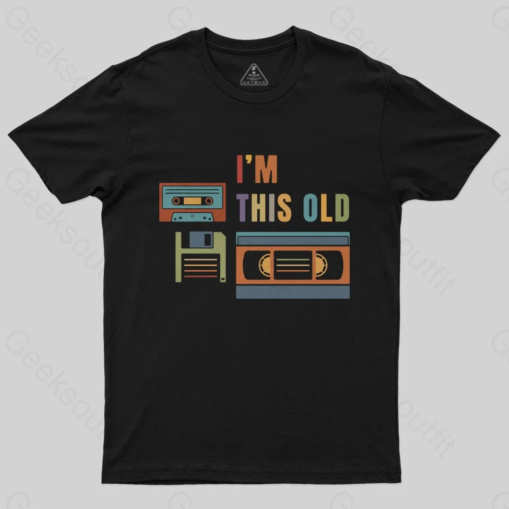 Im This Old Vintage Nerd T-Shirt Practical Women's Multi - 