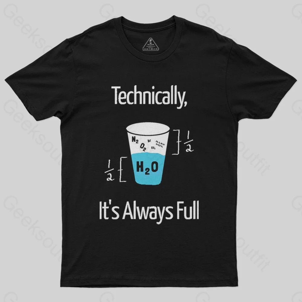 It's Always Full Science Nerd T-Shirt Dapper Women's 1920S