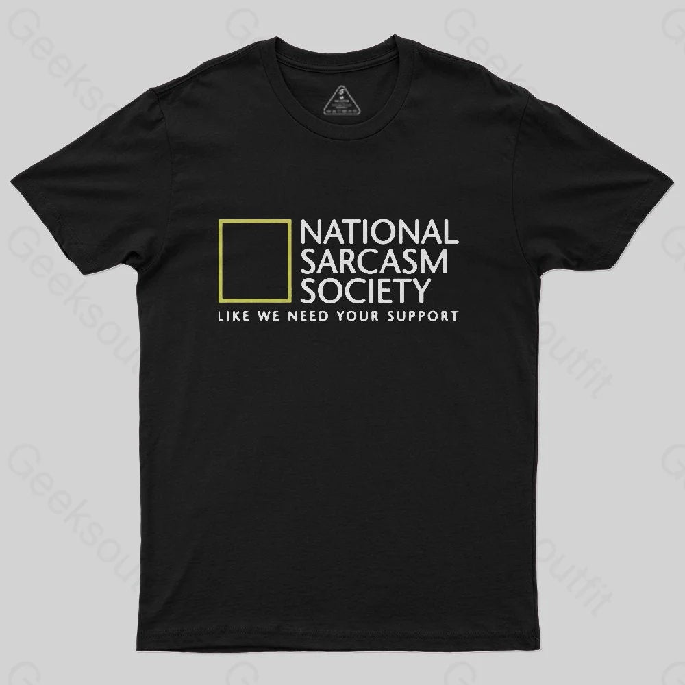 National Sarcasm Society Nerd T-Shirt Laid - back Women's Style
