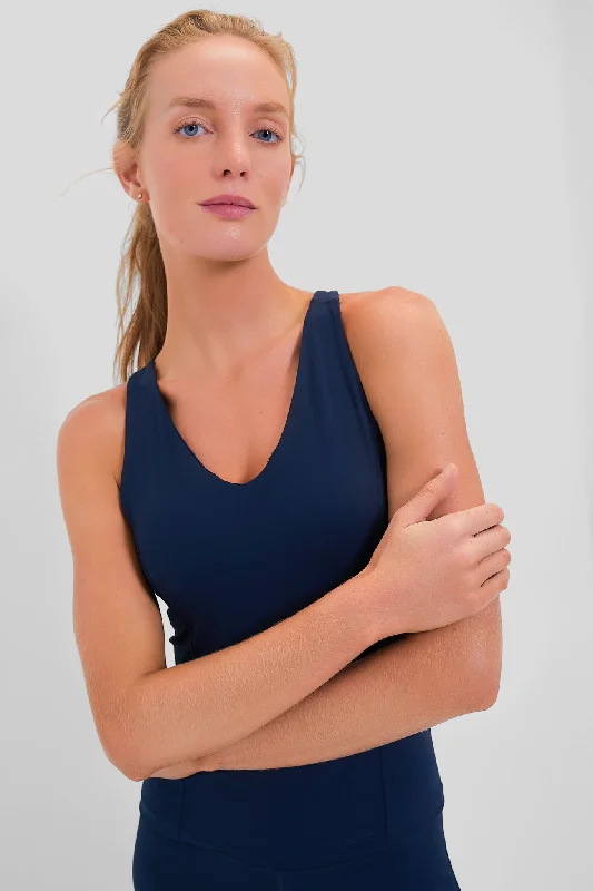 Navy Compression Lena Tank Cozy Women's Winter