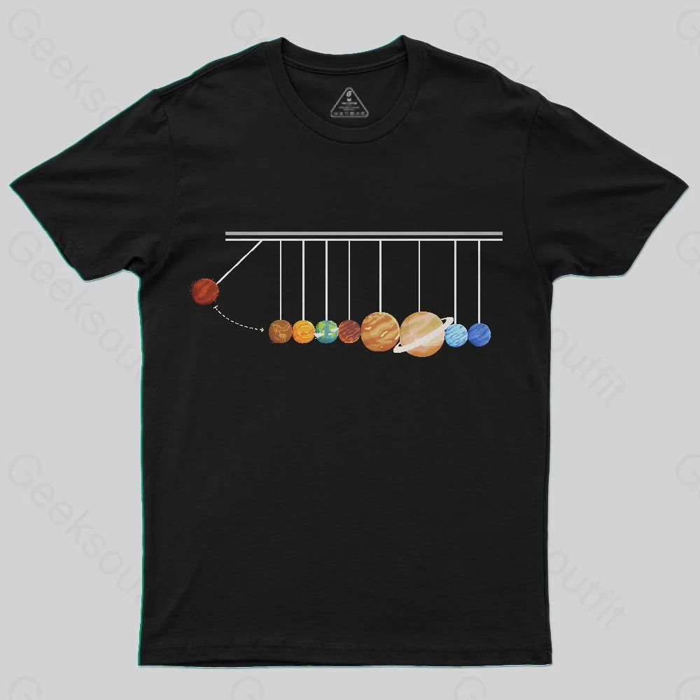 Planetary Physics Experiment T-Shirt Casual Women's Loose - fitting