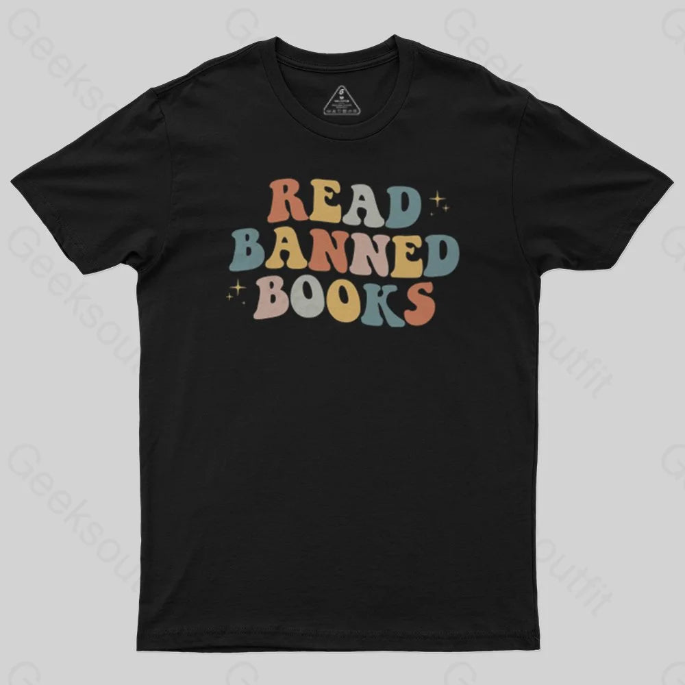 READ BANNED BOOKS T-Shirt Geometric
