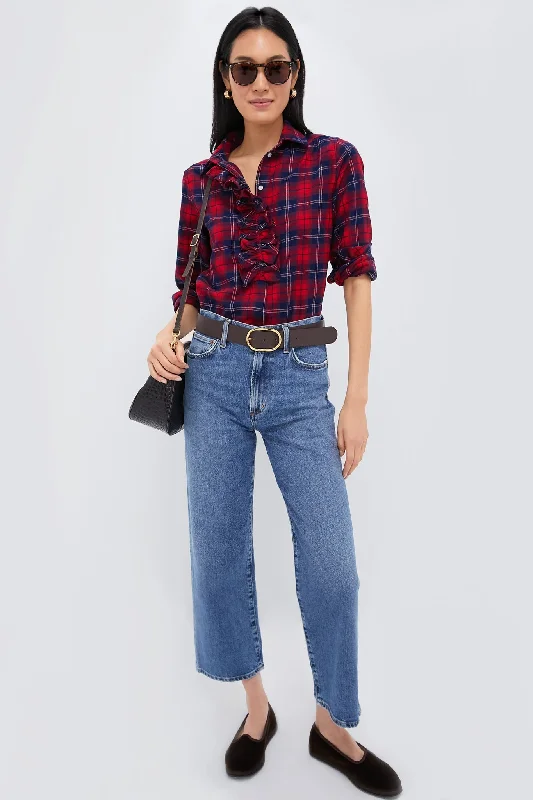 Red Plaid Beaufort Button Down French