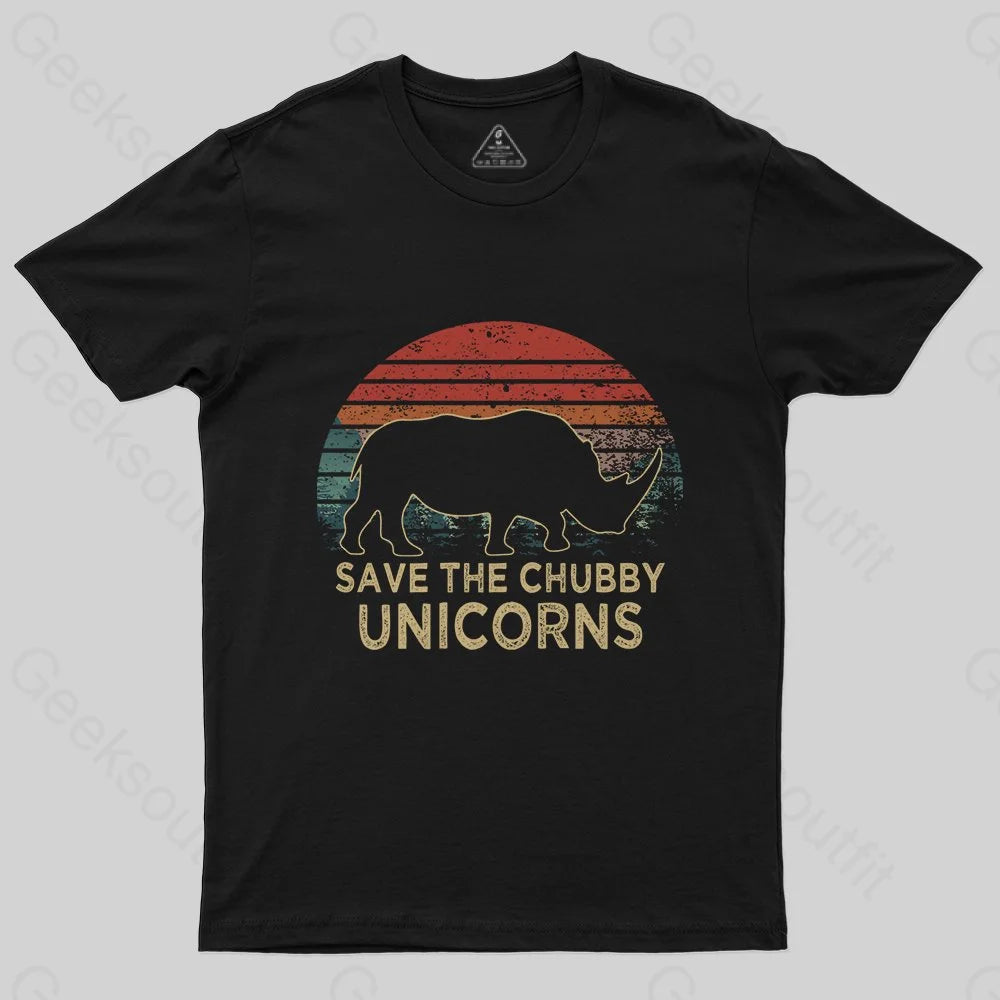 Save The Chubby Unicorns T-Shirt Unique Women's Upcycled