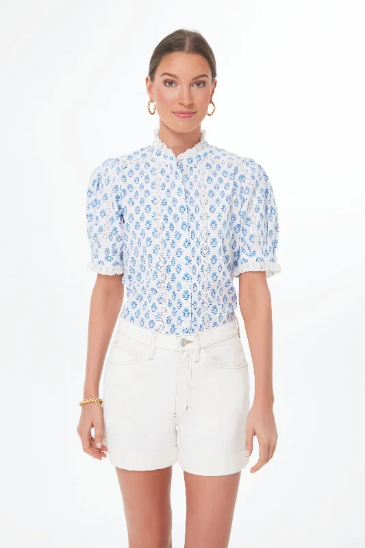 Sky Buta Vera Blouse Geometric