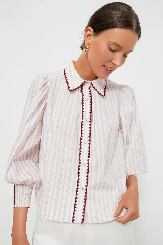 Striped Elisa Shirt Confident Women's High - fashion