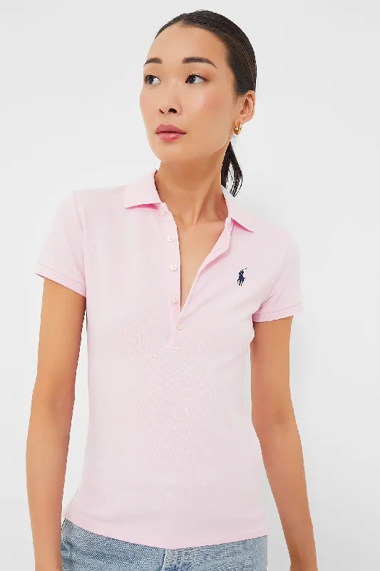 Sunkissed Pink Julie Slim Polo Trendy Women's Oversized