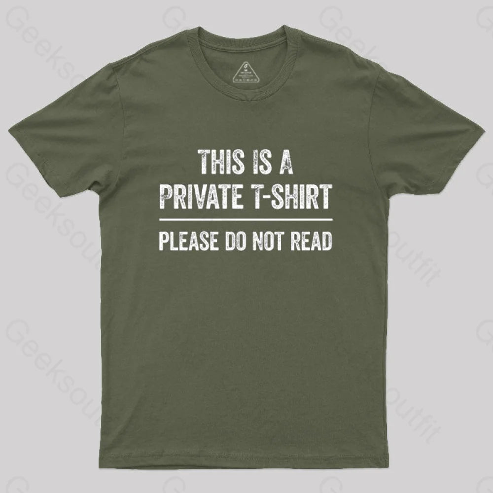 This Is A Private Please Do Not Read Geek T-Shirt Sporty Women's Tennis
