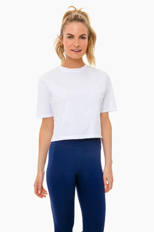 White Everyday Short Sleeve Tee Bold Women's Statement